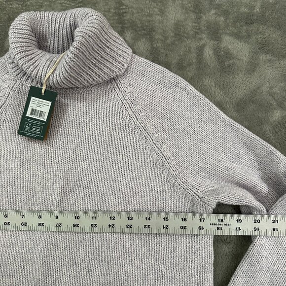 NWT Tentree 10Tree Highline Wool Cotton Turtleneck Sweater Purple Women's SMALL - Picture 5 of 6